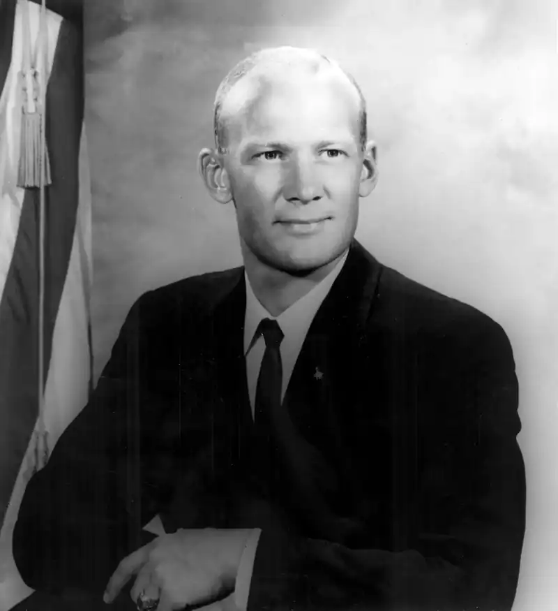 Buzz Aldrin, astronaut. Buzz Aldrin flew Gemini 12 and, on July 20, 1969, walked on the Moon with Neil Armstrong at Tranquility Base.