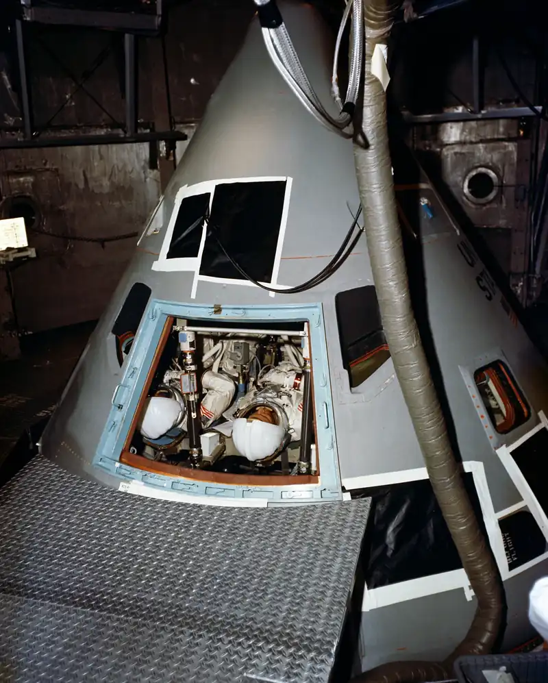 Ed White, astronaut. Edward H. White made the first American spacewalk on Gemini 4, June 3, 1965. He was assigned to Apollo 1.