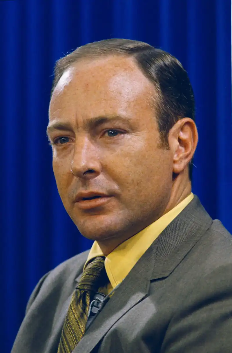 Edgar Mitchell, astronaut. Edgar Mitchell walked on the Moon as lunar module pilot of Apollo 14 in February 1971.