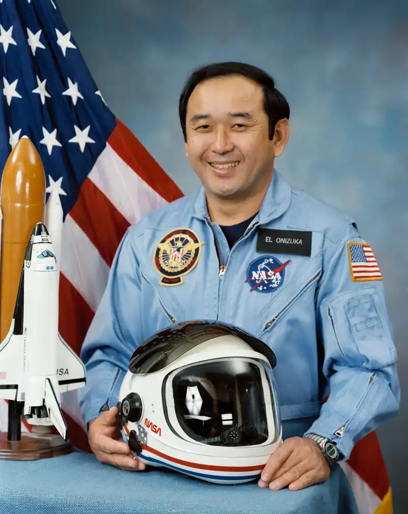 Ellison Onizuka, astronaut. Ellison Onizuka flew on STS-51-C in 1985 and was a mission specialist on Challenger, STS-51-L, which broke up on January 28, 1986.