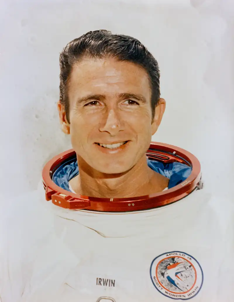 James Irwin, astronaut. James Irwin walked on the Moon as lunar module pilot of Apollo 15 in July and August 1971.