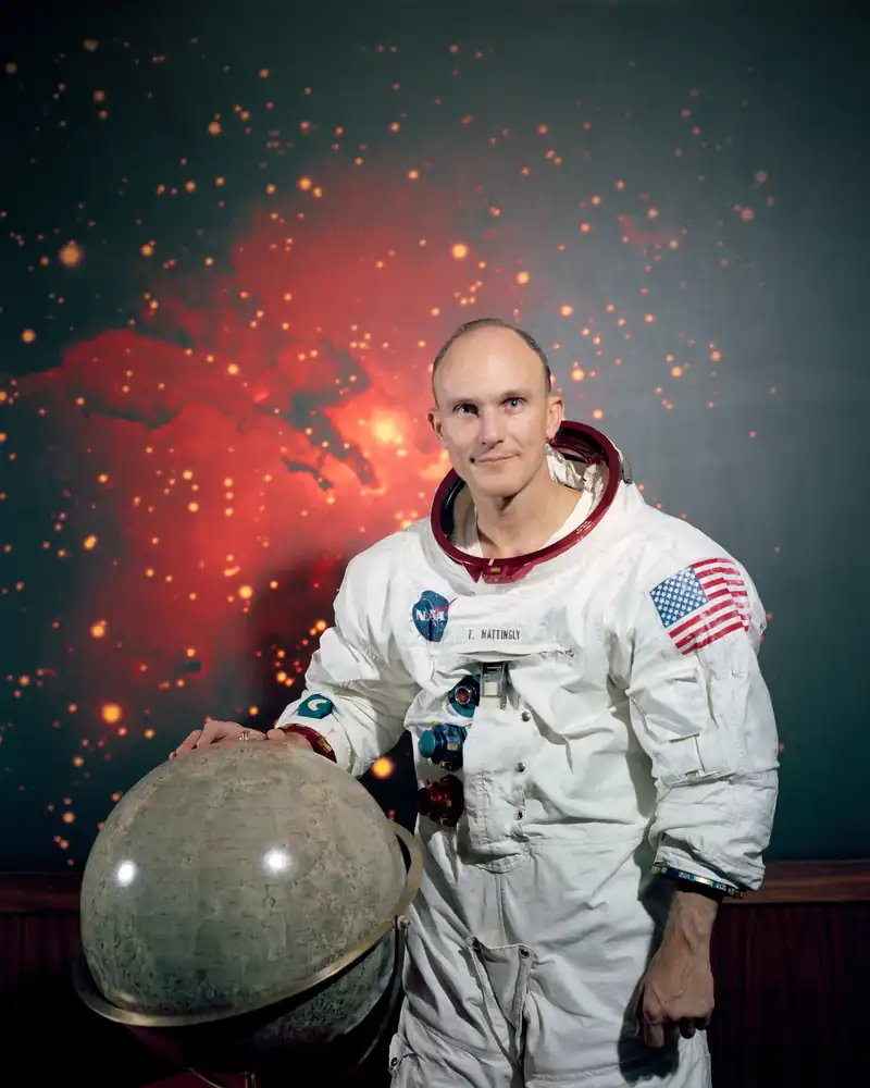 Ken Mattingly, astronaut. Ken Mattingly flew as command module pilot on Apollo 16 in 1972, then flew two Space Shuttle missions.