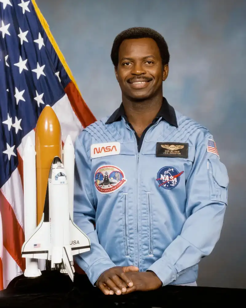 Ronald McNair, astronaut. Ronald McNair flew on STS-41-B in 1984 and was a mission specialist on Challenger, STS-51-L.