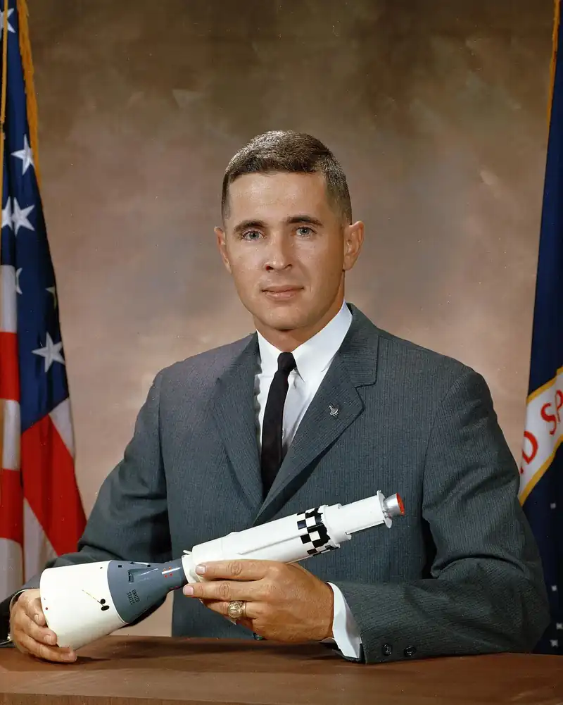 William Anders, astronaut. William Anders flew on Apollo 8 and photographed Earthrise on December 24, 1968.