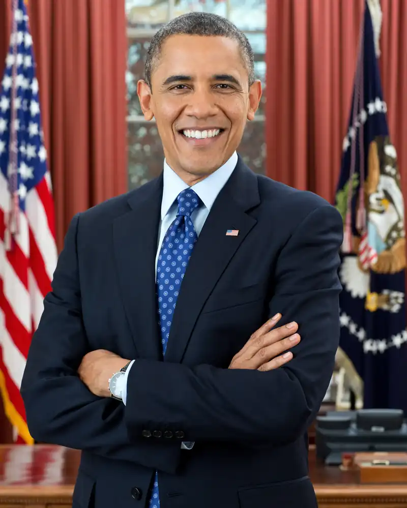 Barack Obama, president. Inaugurated on January 20, 2009. He served two terms and left office on January 20, 2017.