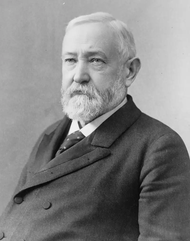 Benjamin Harrison, president. Inaugurated on March 4, 1889. He served one term and left office on March 4, 1893.