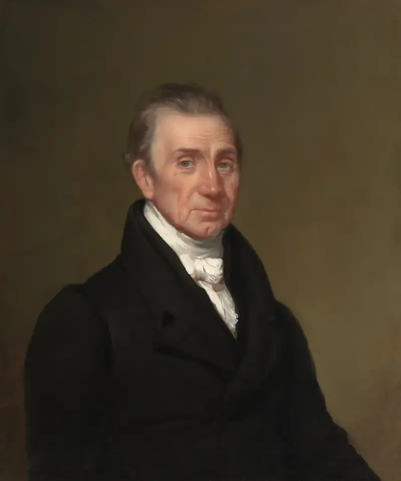 James Monroe, president. Inaugurated on March 4, 1817. He served two terms and left office on March 4, 1825.