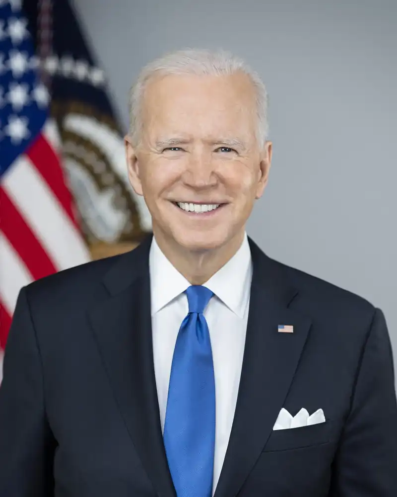 Joe Biden, president. Inaugurated on January 20, 2021. He served one term and left office on January 20, 2025.