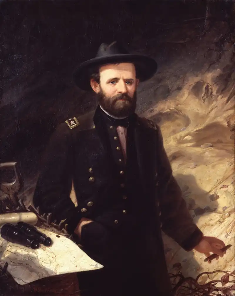 Ulysses S. Grant, president. Inaugurated on March 4, 1869. He served two terms and left office on March 4, 1877.
