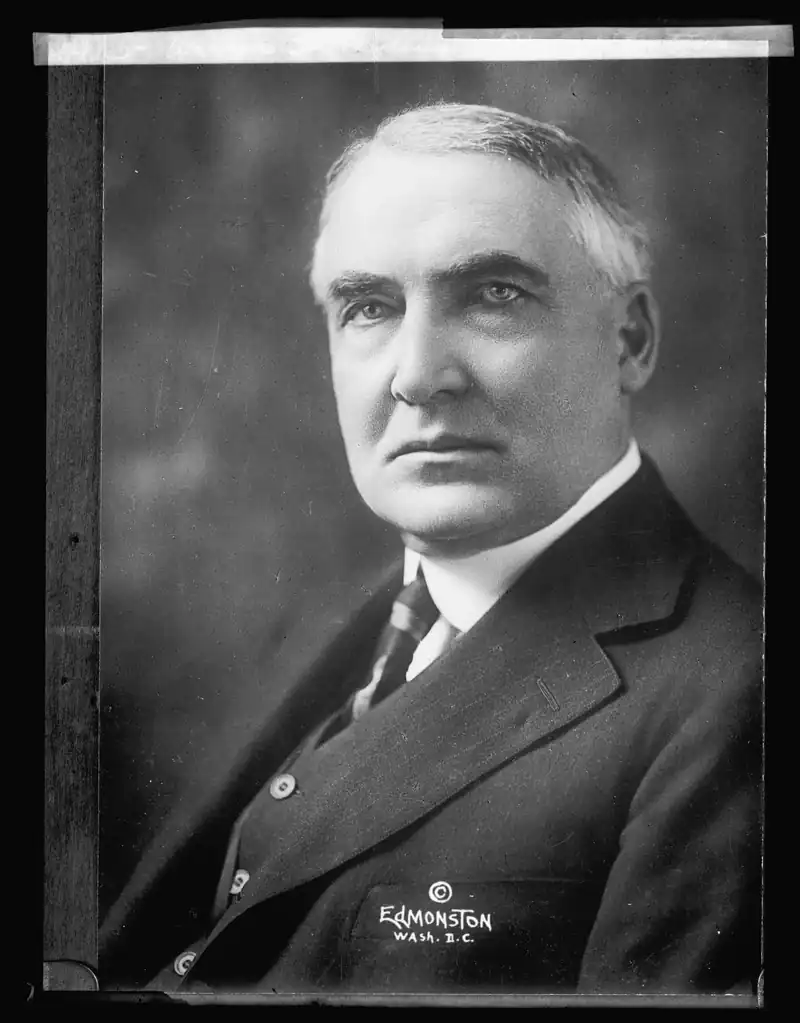 Warren G. Harding, president. Inaugurated on March 4, 1921. He died in office on August 2, 1923.