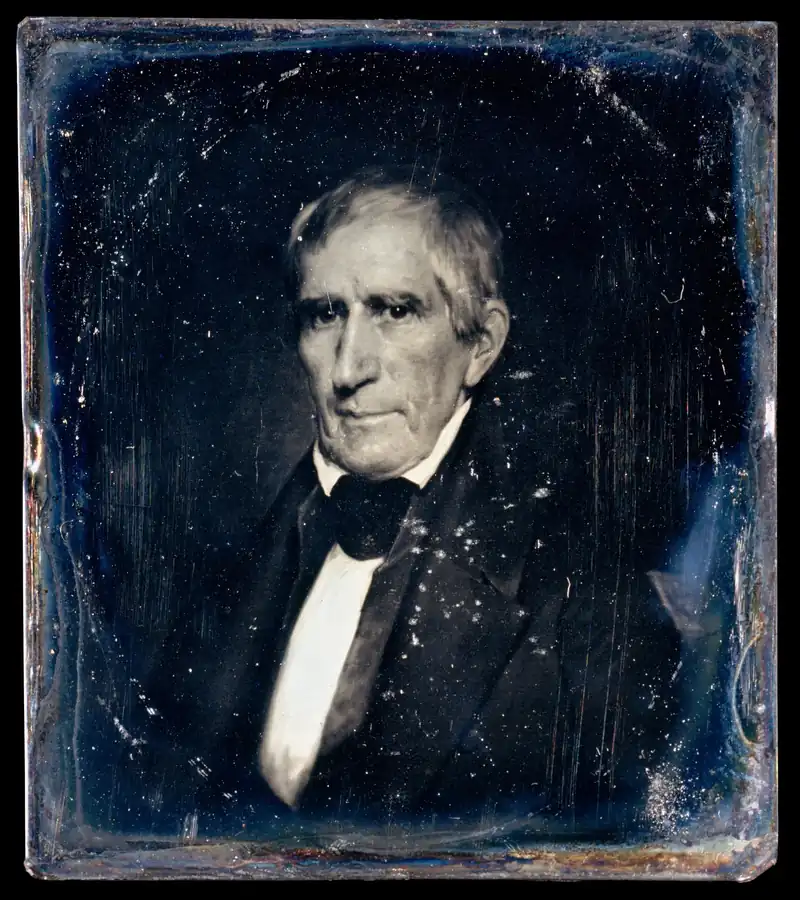 William Henry Harrison, president. Inaugurated on March 4, 1841. He died in office on April 4, 1841.