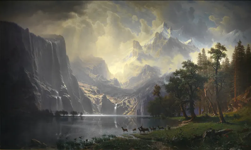 Among the Sierra Nevada, California, Albert Bierstadt, 1868