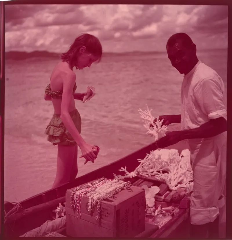 Jamaica, 1948 (Toni Frissell). Frissell's late-1940s Jamaica trip caught the island just as Ian Fleming and Noël Coward were building their hideaways on the north coast.