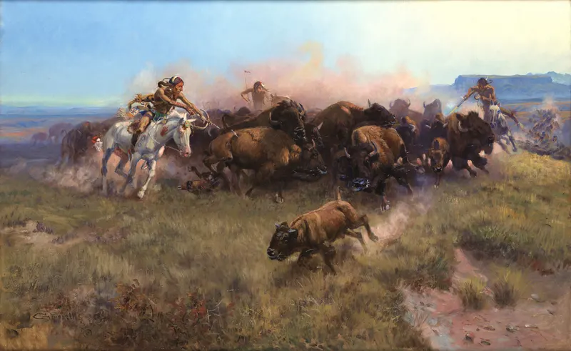 The Buffalo Hunt No. 39, Charles M. Russell, 1919